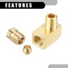Partuto 1 Pc M8x1 Universal 90 Degree Elbow Brass Fitting
