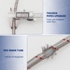 BWE 32-Inch Long Bathroom Kitchen Faucet Connector Braided Stainless Steel
