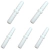 JENSWILL 5PCS Plastic Hose Barb Fitting 1/4" x 1/4" Barbed
