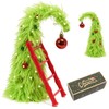 Decxmas 1ft Tabletop Bendable Mini Christmas Tree with Lights, Small