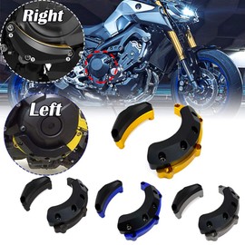 Lorababer Motorcycle Engine Case Stator Cover Guard Crash Protectors Frame Sliders for Yamaha MT09 FZ09 FJ-09 XSR900 Tracer 900 GT 2014-2019 2015 2016 2017 2018 (Gold)