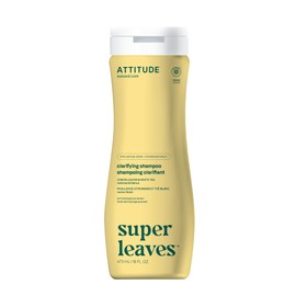 ATTITUDE Clarifying Hair Shampoo, EWG Verified, Restores Shine, Naturally Derived Ingredients, Vegan and Plant Based, Lemon Leaves and White Tea, 16 Fl Oz