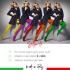 VENEZIANA NUOVA Satinelle 40 Denier Colourful Tights for Women, Microfibre,