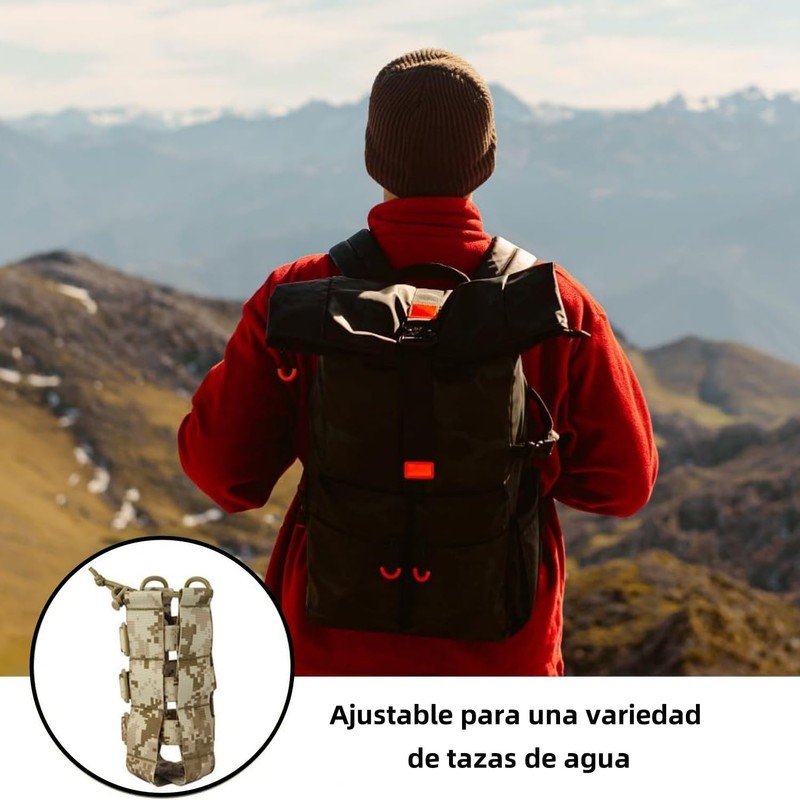 THJOPOKEEL Soporte Ajustable para Botella de Agua con Correa Ajustable