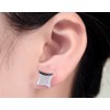 arete de tuerca para hombre con forma de cometa con