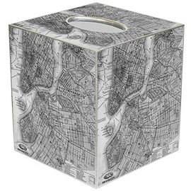 Marye-Kelley TB2740-Brooklyn New York Antique Map Tissue Box Cover