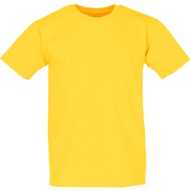 Fruit of the Loom Fruit of the Loom Men's Short-Sleeved T-Shirt - Yellow - Medium