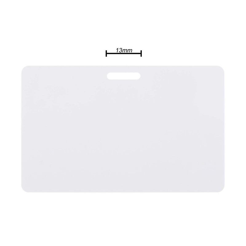 10 x Karteo® Blank Plastic Cards White Horizontal Horizontal with