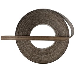 Real Black Walnut 1/2'' ×50' Wood Veneer Edge Banding Tape,Pre-glued Iron On Veneer Edging-Plywood Backed with Hot Melt Self Adhesive-Flexible Edging Strip for Furniture Cabinet Drawer Repair