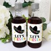 Let's Fiesta - Mini Wine and Champagne Bottle Label Stickers