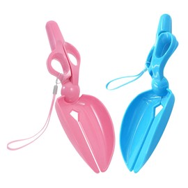 Kisangel 2pcs Dog Pooper Scooper Scissor Design Waste Picker for Effortless Waste Collection Lightweight Portable for Grass Walks Easy to Clean and Durable