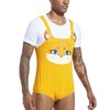 Landofgenie - Body de algodón para hombre, con botones y