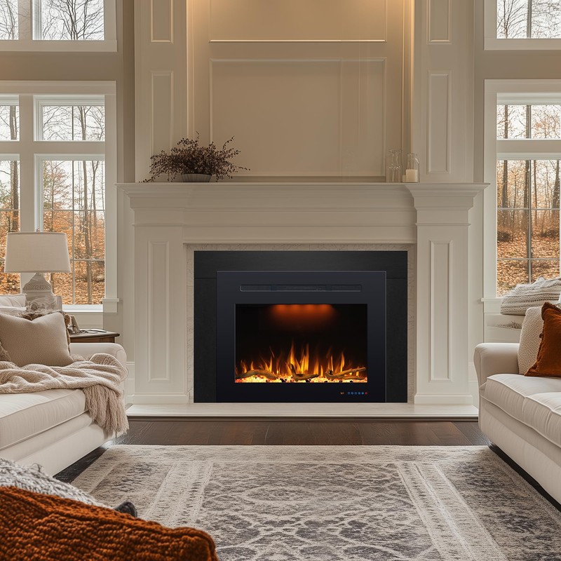 Prismaster Metal Trim Kit for 32.2" Back Wide Electric Fireplace