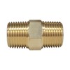 Flowbar Brass Threaded Fitting Hex Nipple G6N-02-BS 1/4