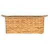 Household Essentials Rectangular Handwoven Water Hyacinth and Seagrass Basket with