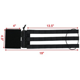 tactifans 2 Pack MOLLE Vest Quick Release Buckle Quick Release Cummerbund Adapter Vest Quick Disconnect Single Point MOLLE Removal Buckle Nylon with Hook and Loop