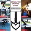 Fabbay 2 Pieces Heart Handle Ring Bumper Warning Car Accessory