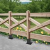 WIMART 4x4 Post Base, Inner Size 3.5"x3.5"Deck Post Base, Deck