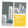 Healvian 3pcs Travel Toiletry Press Bottles Squeezable Lotion Containers Airless