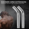 Stainless Steel Shower Arm Extension, Hand Tube, Chrome Plated, Wall