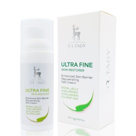 DR. TAGY Ultra Fine Skin Restorer Gel Cream - Collagen & Vitamin Enriched - Royal Jelly Infused - Deep Nourishment & Repair Enhanced Skin Barrier - Rejuvenating - 50ml