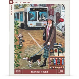 New York Puzzle Company - Jenny Kroik Sherlock Hound - 1000 Piece Jigsaw Puzzle for Adults by Jenny Kroik