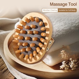 Kootinn Wooden Massage Comb for Body and Scalp, Meridian Trigger Point Massager, Gua Sha Sandalwood Comb for Body Relief and Hair Growth