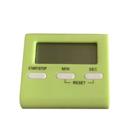 Digital Timer Large Screen LCD Stopwatch Alarm Clock Table Decor, Green