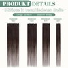 Rich Choices Clip-In Real Hair Extensions, Pack of 8, 35