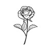 Darice #380 Darice Embossing Folder Essentials SINGLE ROSE  # 30094098