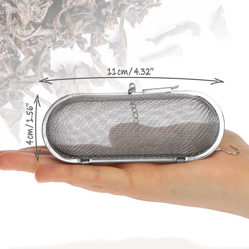 com-four® Tea Strainer Made of 304 Stainless Steel, Dishwasher Safe,