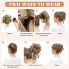 SARLA 2PCS Messy Bun Hair Pieces for Women Detachable Claw