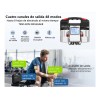 Tens/ems Electroestimulador Muscular 4 Canales 48 Modos 8pad