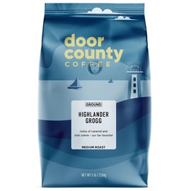 Door County Coffee Highlander Grogg Flavored Coffee Ground - 5 lb Bag - Medium Roast - 100% Arabica - Irish Crme & Caramel | Door County Coffee & Tea Co.