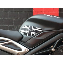labelbike - 2 Guards Tank 3D Motorcycle Compatible Triumph Street Triple 2013-2019
