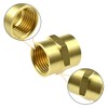 SDTC Tech 2-Pack Metal Brass Pipe Fittings 3/8 NPT Female