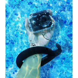 Ringke Floating Strap (2 Pack) Waterproof Foam Wrist Hand Strap for Cell Phone Cases, Underwater Digital Cameras, Keys - Banana & Black