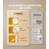 Lyridz Rechargeable Night Light, Motion Sensor Battery Nightlights, Mini Stick-on