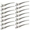 Rustproof Metal Duck Bill Wave Clips, 3.5 Inches, Pack of