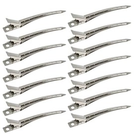 Rustproof Metal Duck Bill Wave Clips, 3.5 Inches, Pack of 24