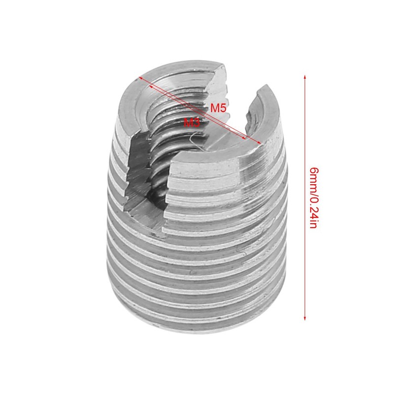 20pcs Stainless Steel SUS303 Self Tapping Slotted Screw Helical Thread
