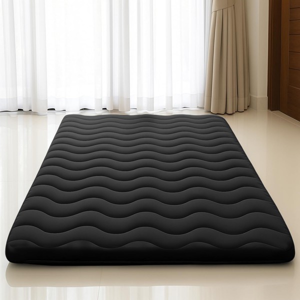 Japanese Floor Mattress, 100% High Density Comfortable Foam, 4" Thicken