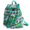 Casual backpack, day pack, Teal Jacquard womens bag