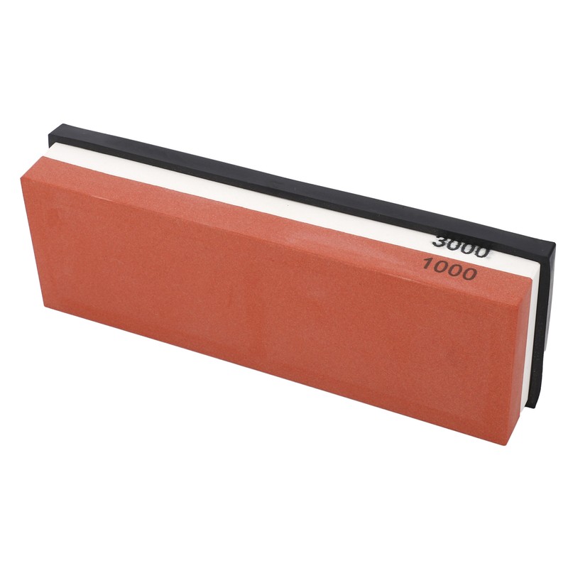 Household Knife Sharpening Stone White Corundum Whetstone with Base 1000