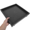 DOITOOL 14.2 Inch Square Plant Saucer with Wheels, Heavy Duty