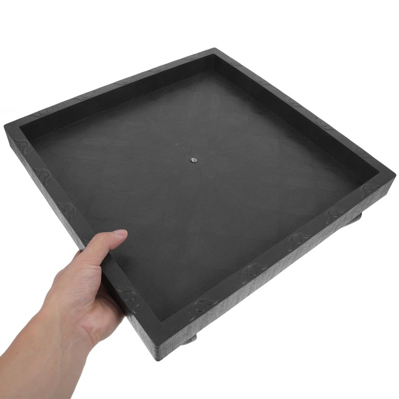 DOITOOL 14.2 Inch Square Plant Saucer with Wheels, Heavy Duty