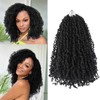 Haftaluv Yanky Twist Crochet Hair 10 Inch 9 Packs Pre