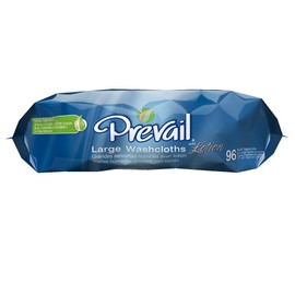 Prevail Scented Washcloths Large Tub, 12" x 8", 96 Count (Pack of 6)