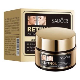 Crema Facial Rejuvenecedora, Retinol, Hidratación