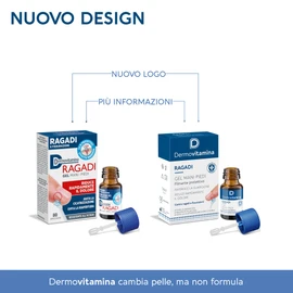 Dermovitamina Ragadi Gel Mani e Piedi - Gel Arricchito con Vitamina E e Olio di Ricino - Tratta Ragadi Piedi e Mani - Aiuta la Cicatrizzazione e Allevia il Dolore - Resistente all'Acqua - 3 ml
